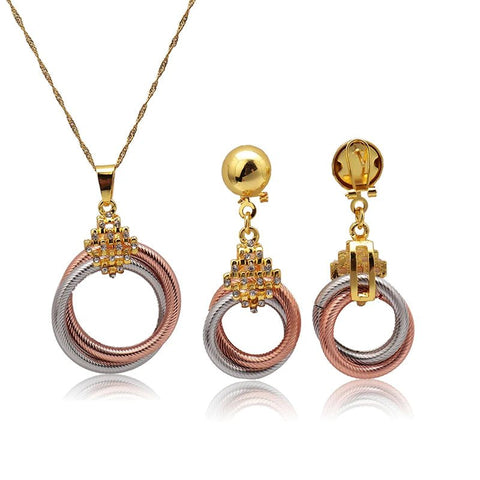 Arabic Luxury jewels Jewelry Set Dubai 18k Gold Plated - EveryWares