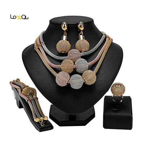 Arabic Luxury jewels Jewelry Set Dubai 18k Gold Plated - EveryWares