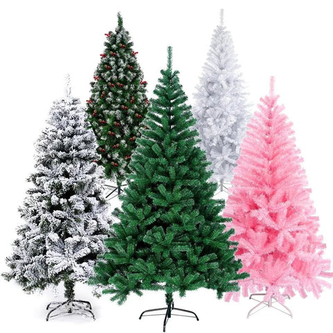 Artificial Christmas Pine Tree Xmas Tree with Sturdy Metal Stand - EveryWares