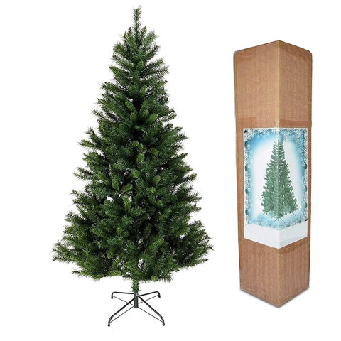 Artificial Christmas Pine Tree Xmas Tree with Sturdy Metal Stand - EveryWares