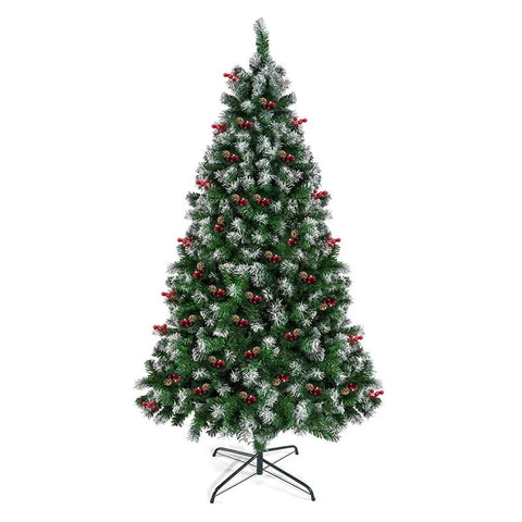 Artificial Christmas Pine Tree Xmas Tree with Sturdy Metal Stand - EveryWares