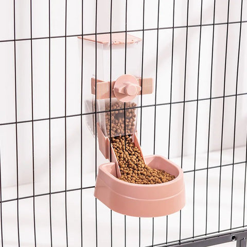 Automatic Pet Bowls Cage Hanging Feeder Pet Water Bottle Food Container Dispenser Bowl For Puppy Cats Rabbit Pet Feeding Product - EveryWares