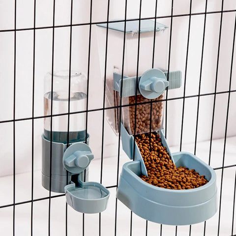 Automatic Pet Bowls Cage Hanging Feeder Pet Water Bottle Food Container Dispenser Bowl For Puppy Cats Rabbit Pet Feeding Product - EveryWares