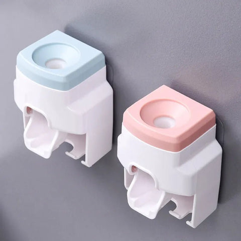 Automatic Toothpaste Dispenser Toothpaste Squeezer Toothbrush Holder - EveryWares