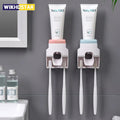 Automatic Toothpaste Dispenser Toothpaste Squeezer Toothbrush Holder - EveryWares