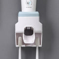 Automatic Toothpaste Dispenser Toothpaste Squeezer Toothbrush Holder - EveryWares