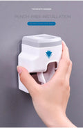 Automatic Toothpaste Dispenser Toothpaste Squeezer Toothbrush Holder - EveryWares