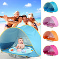 Baby Beach Tent Waterproof Pop Up sun Awning Tent with Pool - EveryWares