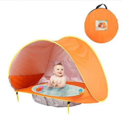 Baby Beach Tent Waterproof Pop Up sun Awning Tent with Pool - EveryWares