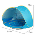 Baby Beach Tent Waterproof Pop Up sun Awning Tent with Pool - EveryWares