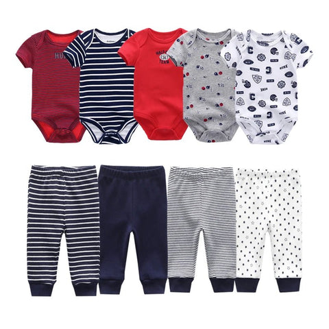 Baby clothes bodysuits and pants outfits toddler baby clothing cotton infant romper sets - EveryWares