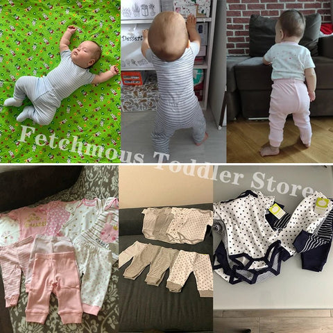 Baby clothes bodysuits and pants outfits toddler baby clothing cotton infant romper sets - EveryWares