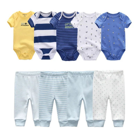 Baby clothes bodysuits and pants outfits toddler baby clothing cotton infant romper sets - EveryWares