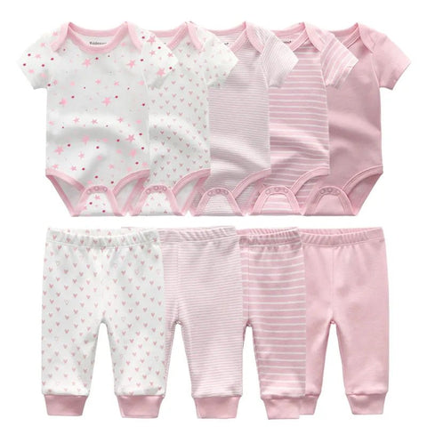 Baby clothes bodysuits and pants outfits toddler baby clothing cotton infant romper sets - EveryWares