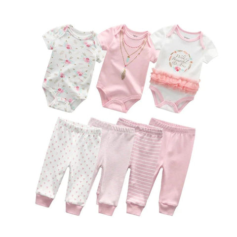 Baby clothes bodysuits and pants outfits toddler baby clothing cotton infant romper sets - EveryWares