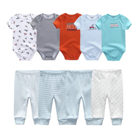 Baby clothes bodysuits and pants outfits toddler baby clothing cotton infant romper sets - EveryWares