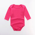 Baby Clothes Solid Color Romper Newborn Long Sleeve 100% Cotton Jumpsuit - EveryWares