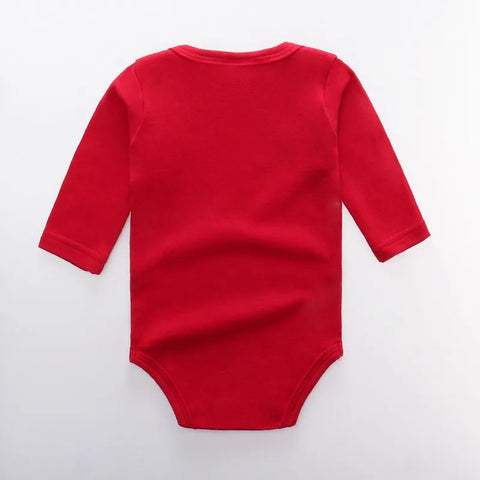 Baby Clothes Solid Color Romper Newborn Long Sleeve 100% Cotton Jumpsuit - EveryWares