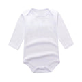 Baby Clothes Solid Color Romper Newborn Long Sleeve 100% Cotton Jumpsuit - EveryWares