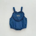 Baby Clothes Summer Suspenders Denim Rompers Cotton Infant Jumpsuits Sleeveless Jeans - EveryWares