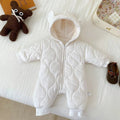 Baby clothes warm and thick one - piece cotton clothes plus velvet romper winter - EveryWares