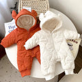 Baby clothes warm and thick one - piece cotton clothes plus velvet romper winter - EveryWares