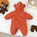 Baby clothes warm and thick one - piece cotton clothes plus velvet romper winter - EveryWares