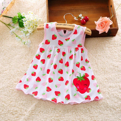 Baby Dress Embroidered Summer Cotton Dress 3 - 12 Months - EveryWares