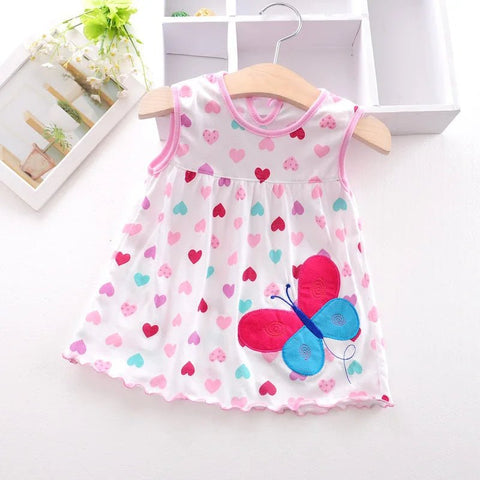 Baby Dress Embroidered Summer Cotton Dress 3 - 12 Months - EveryWares