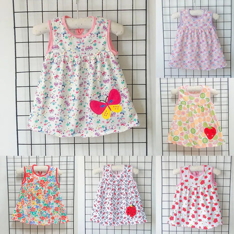 Baby Dress Embroidered Summer Cotton Dress 3 - 12 Months - EveryWares