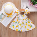 Baby Girl Dress Fruit Print Cotton Fashion Dress Summer New Comfortable Breathable Clothes - EveryWares