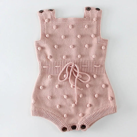 Baby Knitted Clothes Autumn Knit Baby Rompers Girl Pompom Baby Girl Romper Boys Jumpsuit Overall Newnborn Infant Baby Clothes - EveryWares