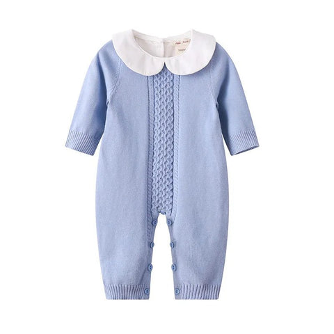 Baby Romper Autumn Newborn Knitting Baby Clothes Woolen Long - sleeve Infant Baby Jumpsuit Overalls Baby Boys Girls Romper - EveryWares