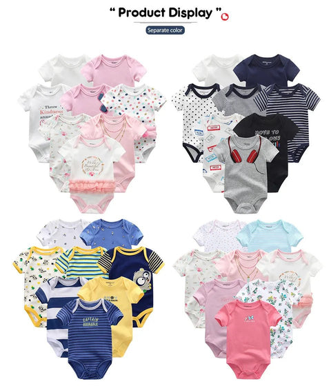 Baby Rompers Clothing 7Pcs/Lot Infant 100%Cotton - EveryWares