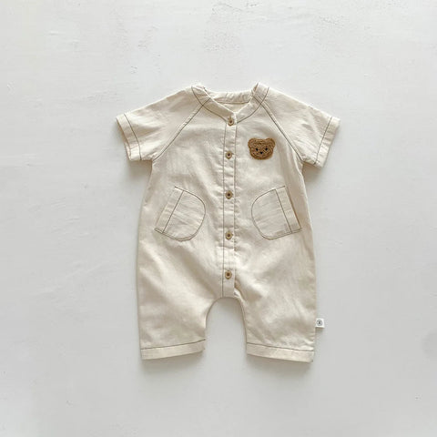 Baby Short Sleeve Cartoon Pure Cotton Jumpsuits - EveryWares