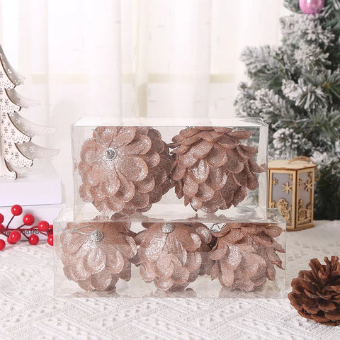 Balls Petal Shape Pine Cones Christmas Decorations - EveryWares