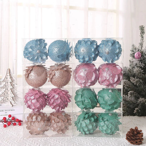 Balls Petal Shape Pine Cones Christmas Decorations - EveryWares