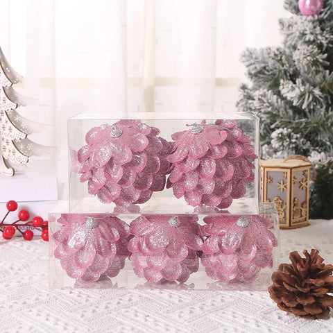 Balls Petal Shape Pine Cones Christmas Decorations - EveryWares