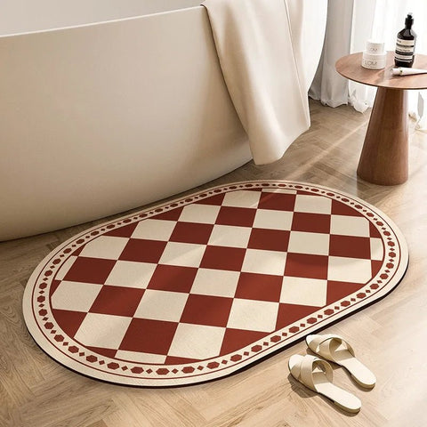 Bathroom Floor Mat Super Absorbent Quick Drying Non - Slip Foot Mat - EveryWares