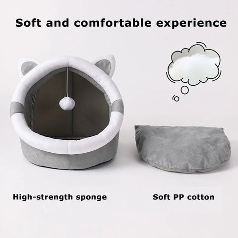 Bed for Small Pets with Washable Cushion - EveryWares