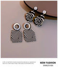 Black and White Acrylic Earrings for Women - EveryWares