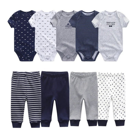 Bodysuits and Pants Outfits Baby Clothing cotton Infant Romper Sets - EveryWares