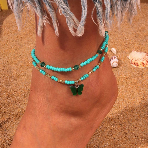 Bohemian Handmade Colorful Beads Anklets - EveryWares