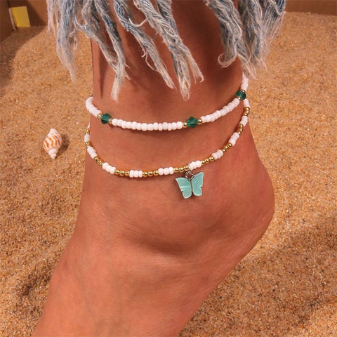 Bohemian Handmade Colorful Beads Anklets - EveryWares