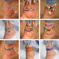 Bohemian Handmade Colorful Beads Anklets - EveryWares