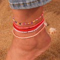 Bohemian Handmade Colorful Beads Anklets - EveryWares