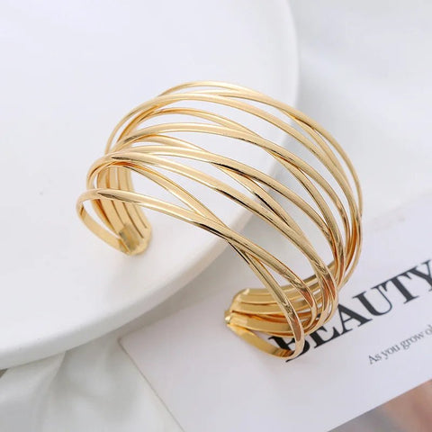 Bracelets a lot Styles and Shapes Adjustable Gold or Silver Color - EveryWares