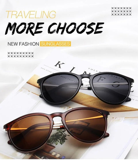 Brand Designer Sunglasses Man Retro Round - EveryWares