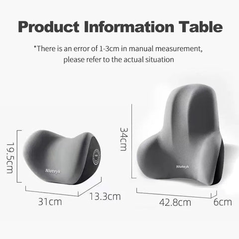 Breathable Foam Car Cushion Headrest Back Lumbar Car Seat Cushion Relieve Stress - EveryWares