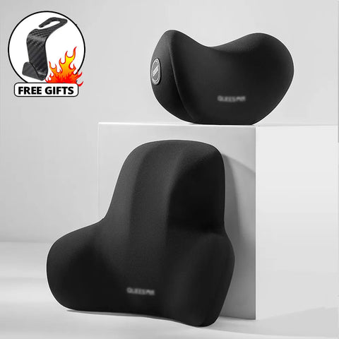 Breathable Foam Car Cushion Headrest Back Lumbar Car Seat Cushion Relieve Stress - EveryWares